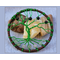 front raised view tree displays on 3 river rocks shows slightly raised 3D roots and trunk